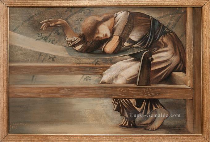 Studie für das Garden Court Präraffaeliten Sir Edward Burne Jones Ölgemälde